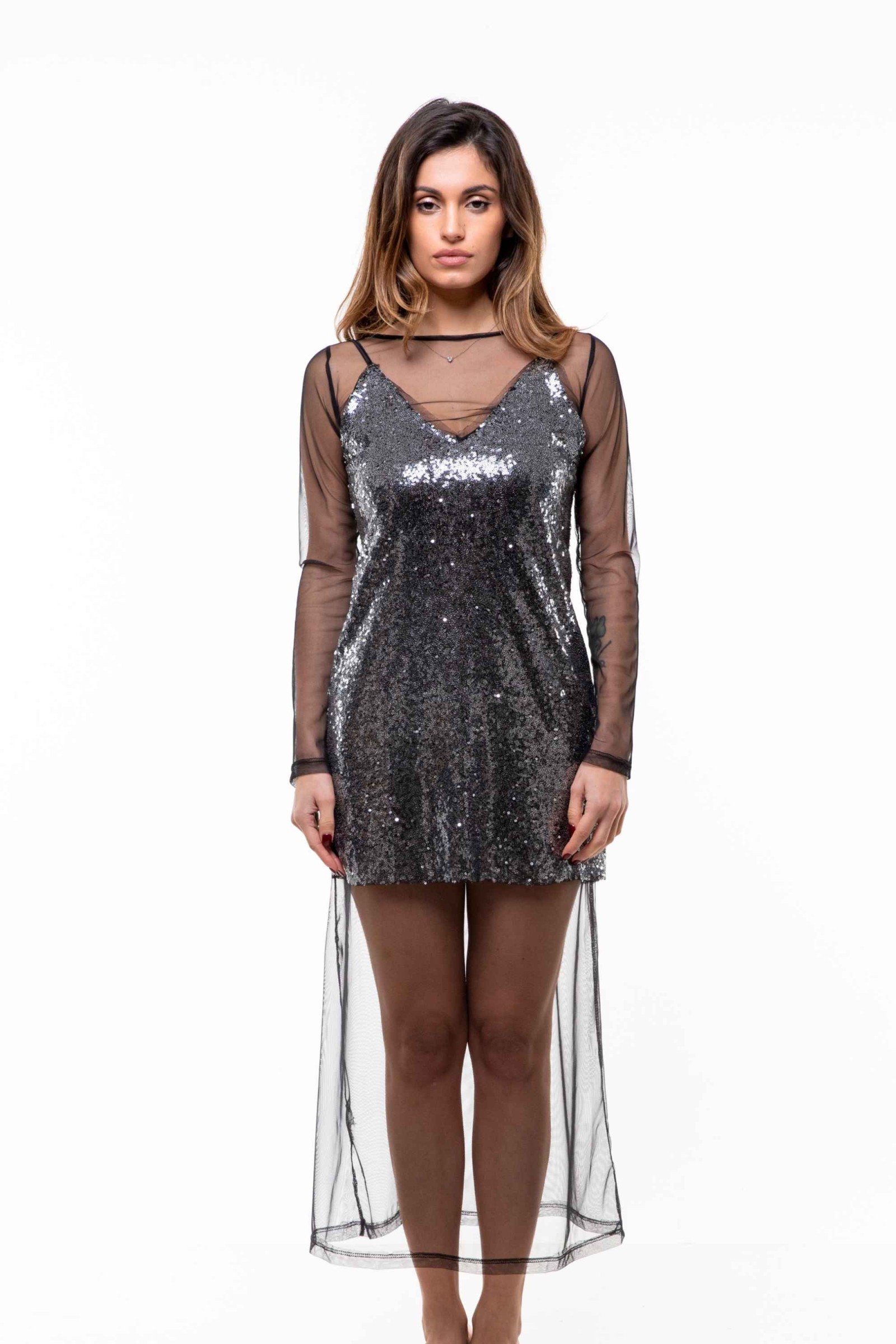 Dress Silver Sequins